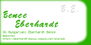 bence eberhardt business card